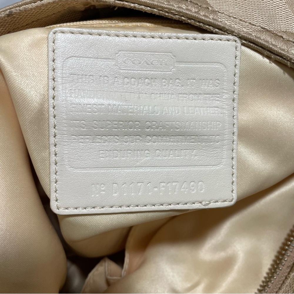 Coach Signature Hobo with Yellow Patent Leather Trim - Picture 9 of 14